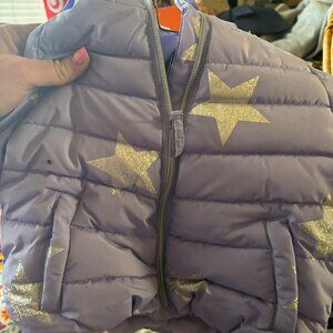 Purple puffer vest
